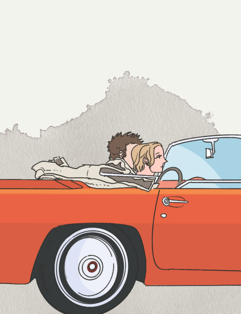 ドライブインで